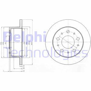 BG4099 Brake Disc DELPHI - Top1autovaruosad