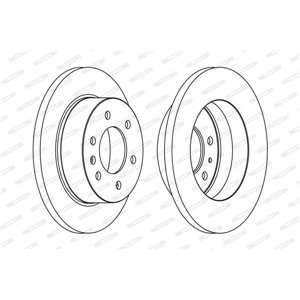 FCR311A  Brake disc FERODO 