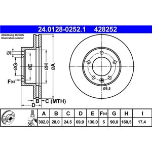 24.0128-0252.1 Тормозной диск ATE - Top1autovaruosad
