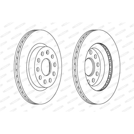 DDF1223C Brake Disc FERODO