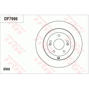 DF7996 Jarrulevy TRW - Top1autovaruosad