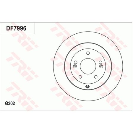 DF7996  Brake disc TRW 