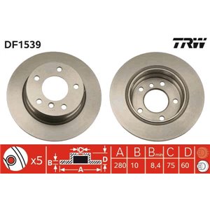 DF1539 Bromsskiva TRW - Top1autovaruosad