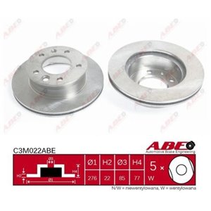 C3M022ABE Brake Disc ABE - Top1autovaruosad
