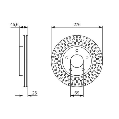 0 986 479 783 Тормозной диск BOSCH