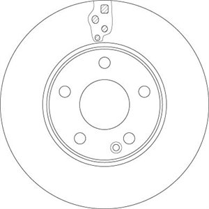 DF6548  Brake disc TRW 