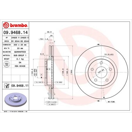 09.9468.11 Piduriketas BREMBO