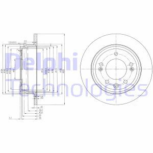 BG4082C Brake Disc DELPHI - Top1autovaruosad