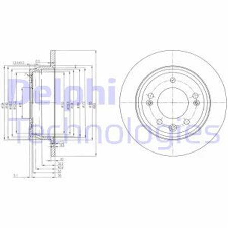 BG4082C Brake Disc DELPHI