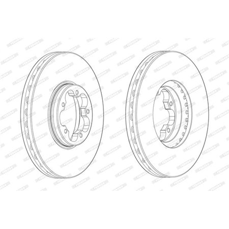 DDF2470-1 Brake Disc FERODO