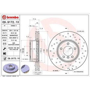 09.9172.1X Piduriketas BREMBO - Top1autovaruosad