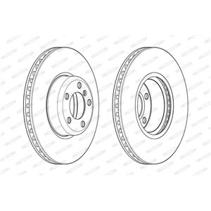 DDF2403C-1 Brake Disc FERODO - Top1autovaruosad