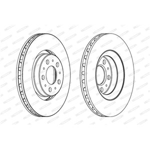 DDF1078C Тормозной диск FERODO - Top1autovaruosad