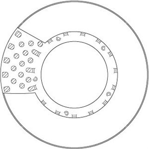 DF5033S  Brake disc TRW 