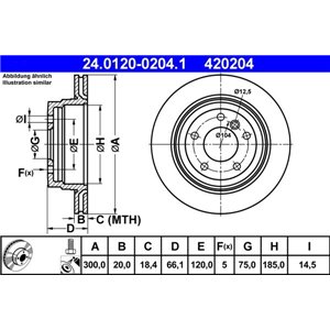 24.0120-0204.1 Bromsskiva ATE - Top1autovaruosad