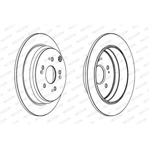 DDF1608C  Brake disc FERODO 