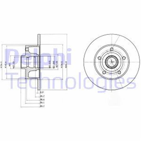 BG3030 Brake Disc DELPHI