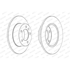 DDF1975C Brake Disc FERODO - Top1autovaruosad