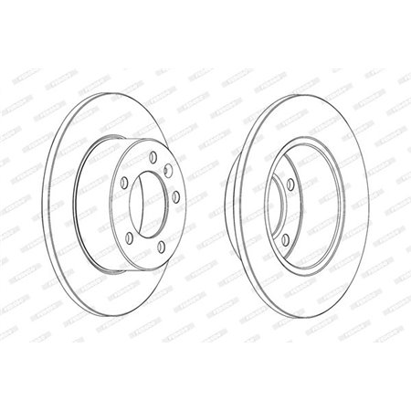 DDF1975C Brake Disc FERODO