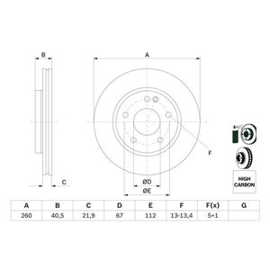 0 986 478 875 Brake Disc BOSCH - Top1autovaruosad