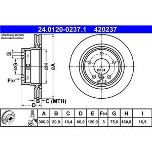 24 0120-0237 1 Тормозной диск ATE      - Top1autovaruosad