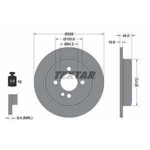 92175003 Bromsskiva TEXTAR - Top1autovaruosad