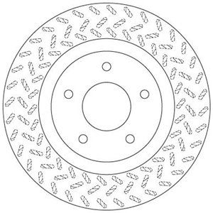 DF6206  Brake disc TRW 