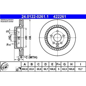 24.0122-0261.1 Тормозной диск ATE - Top1autovaruosad