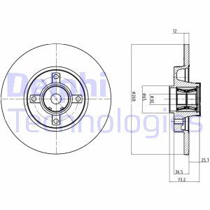 BG9053RSC Piduriketas DELPHI - Top1autovaruosad