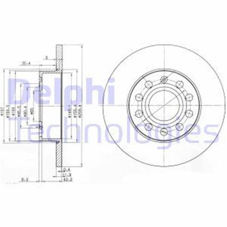 BG3890C Bromsskiva DELPHI