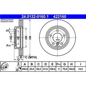 24.0122-0160.1 Тормозной диск ATE - Top1autovaruosad
