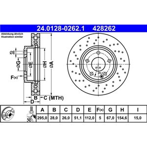 24 0128-0262 1 Тормозной диск ATE      - Top1autovaruosad