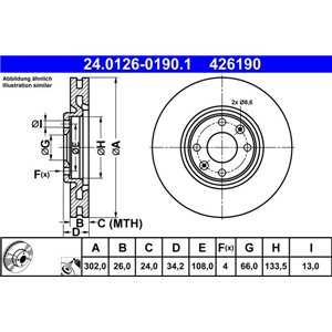 24.0126-0190.1 Тормозной диск ATE - Top1autovaruosad