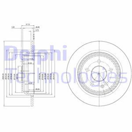 BG4063C Brake Disc DELPHI