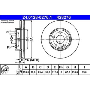 24.0128-0276.1 Тормозной диск ATE - Top1autovaruosad