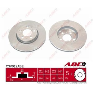 C3V019ABE Brake Disc ABE - Top1autovaruosad