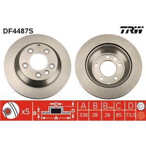 DF4487S Bromsskiva TRW - Top1autovaruosad