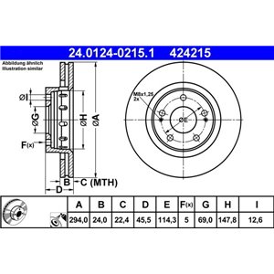 24.0124-0215.1 Тормозной диск ATE - Top1autovaruosad