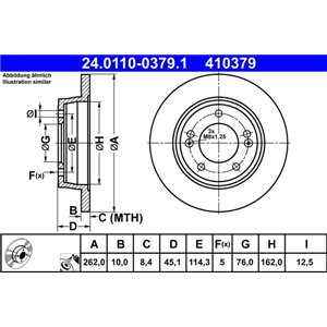 24.0110-0379.1 Тормозной диск ATE - Top1autovaruosad