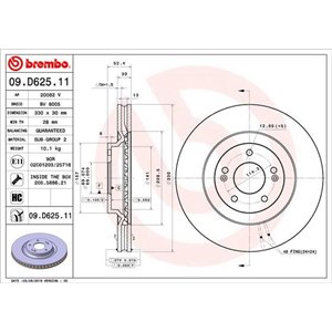 09.D625.11  Piduriketas BREMBO 