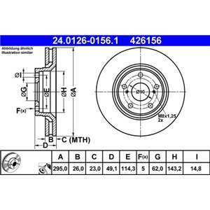 24.0126-0156.1 Тормозной диск ATE - Top1autovaruosad