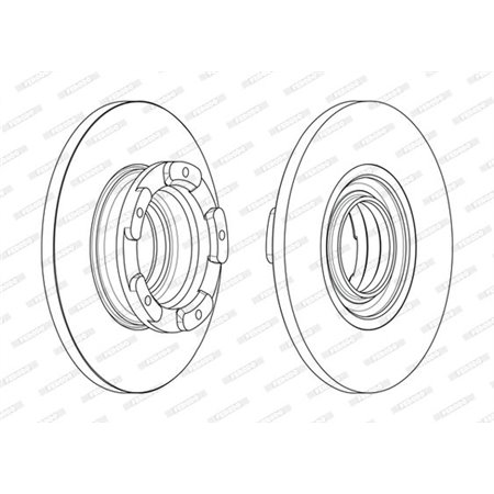 DDF2471 Brake Disc FERODO