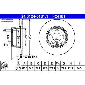 24.0124-0181.1 Тормозной диск ATE - Top1autovaruosad