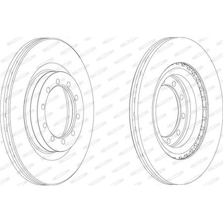 FCR183A Brake Disc FERODO