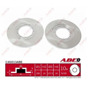 C4G013ABE  Brake disc ABE 