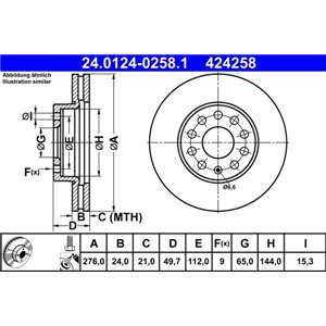 24.0124-0258.1 Тормозной диск ATE - Top1autovaruosad