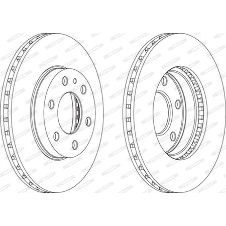FCR314A Тормозной диск FERODO