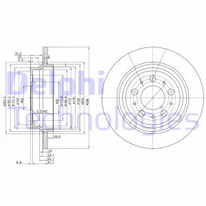 BG3515 Тормозной диск DELPHI     