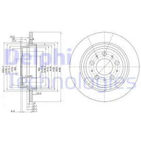 BG3515 Brake Disc DELPHI