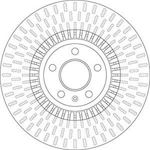 DF6216  Brake disc TRW 